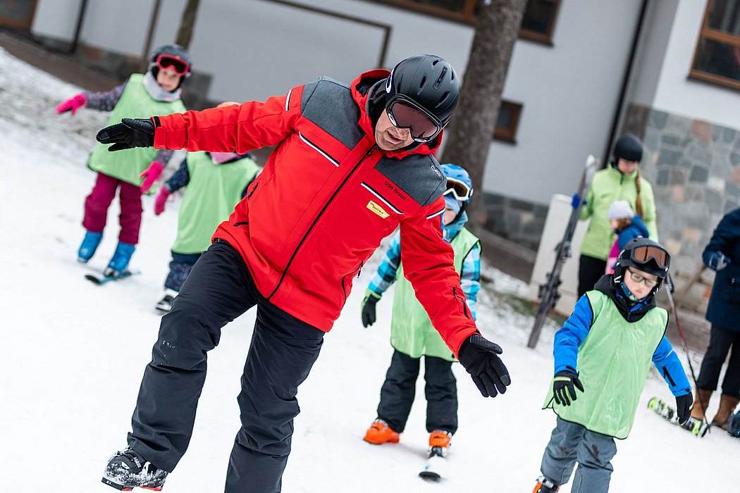Ski-Schule Snowboard fahren lernen Erlebnisberg Altenberg