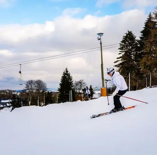 Skigebiet Ski fahren Winterzauber Erlebnisberg Altenberg Skigebiet Ski fahren Winterzauber Erlebnisberg Altenberg